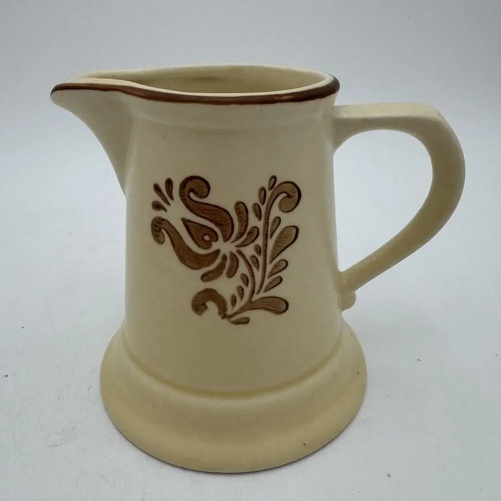 Vintage Creamer in Village Pattern Dinnerware by Pfaltzgraff